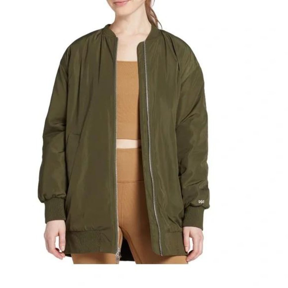 NWT DSG Women's Long Bomber Jacket - Picture 2 of 4